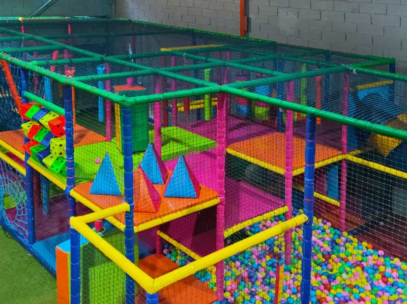 Zona infantil del centro de ocio La Casita de Yuka en Ourense